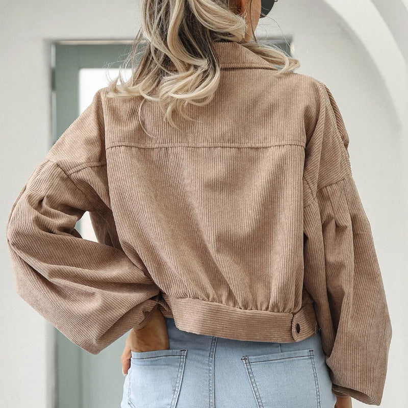 Kurze Cordjacke