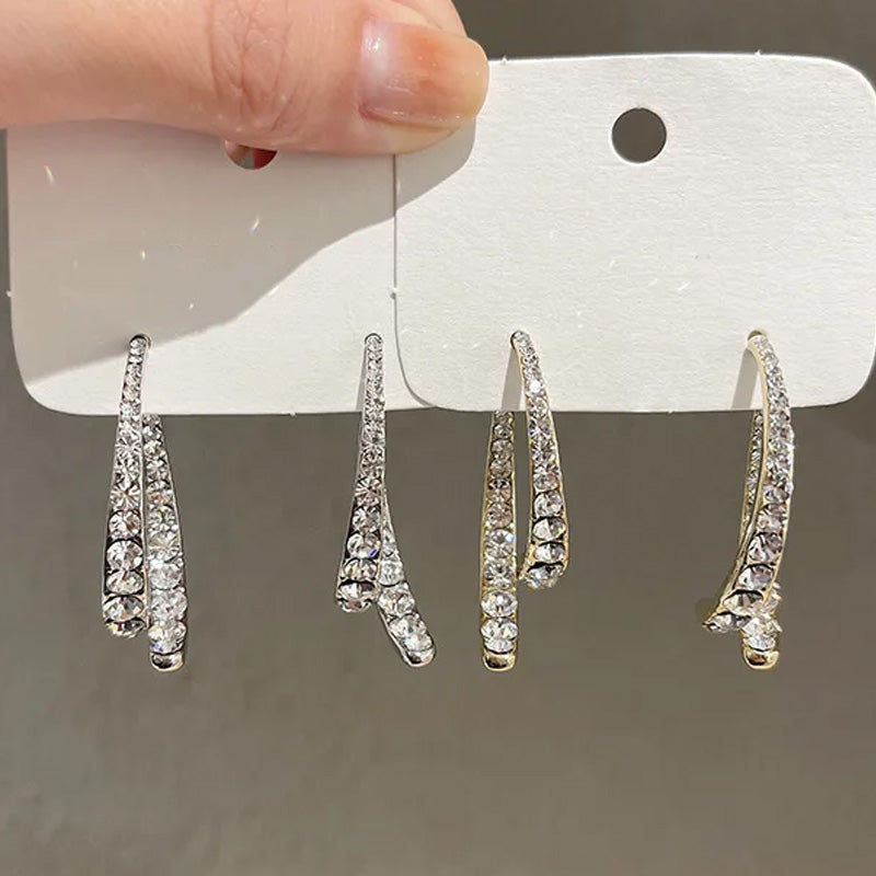 Glanzvolle Kristall-Creolen