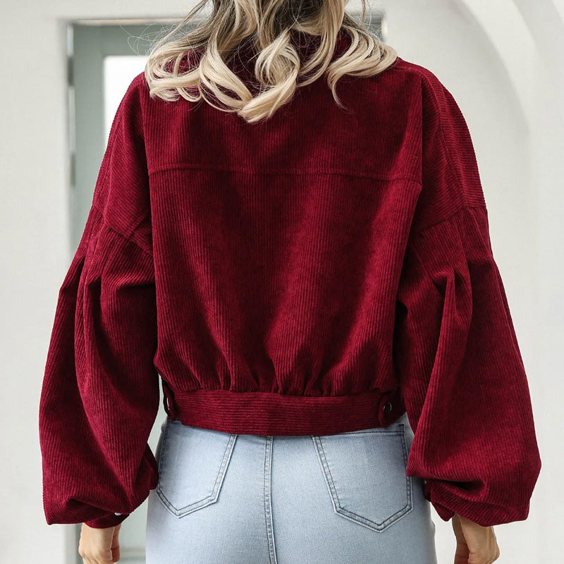 Kurze Cordjacke