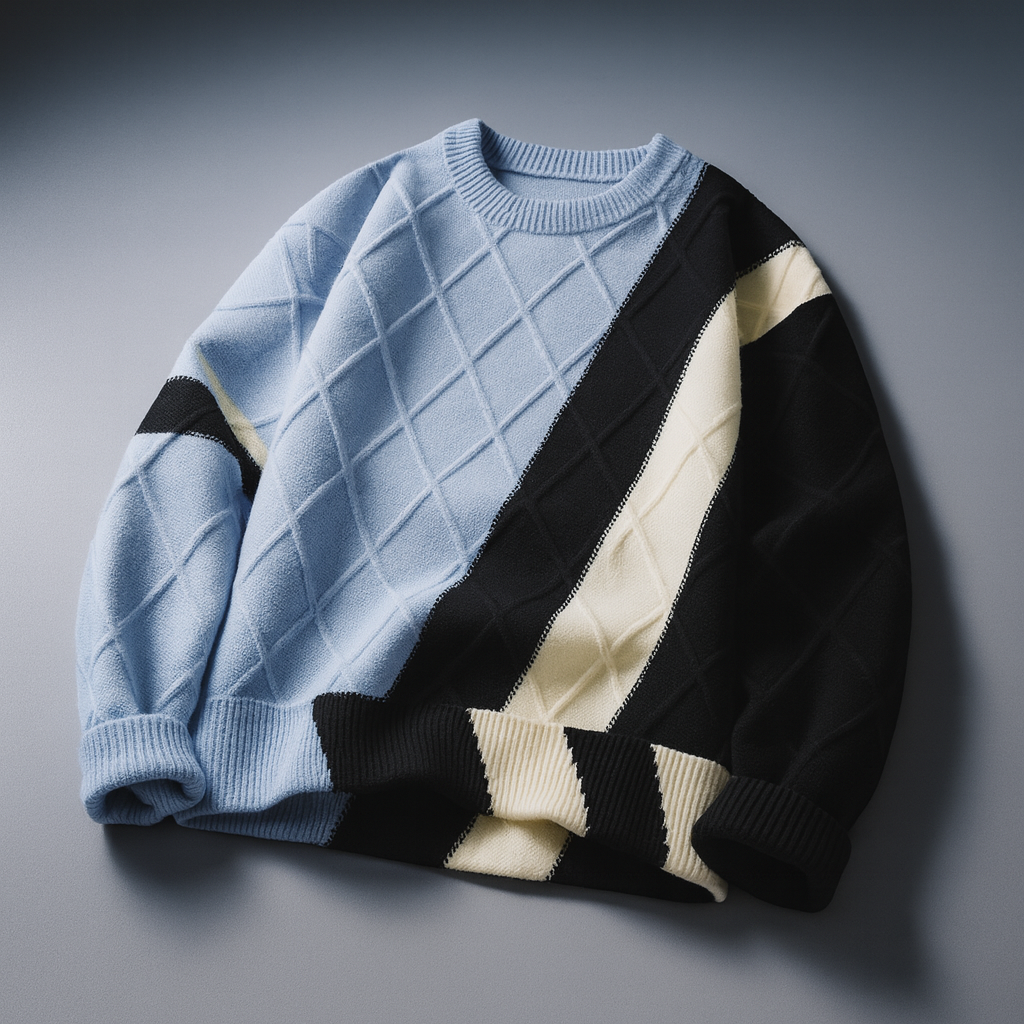 Skyline Grid Pullover
