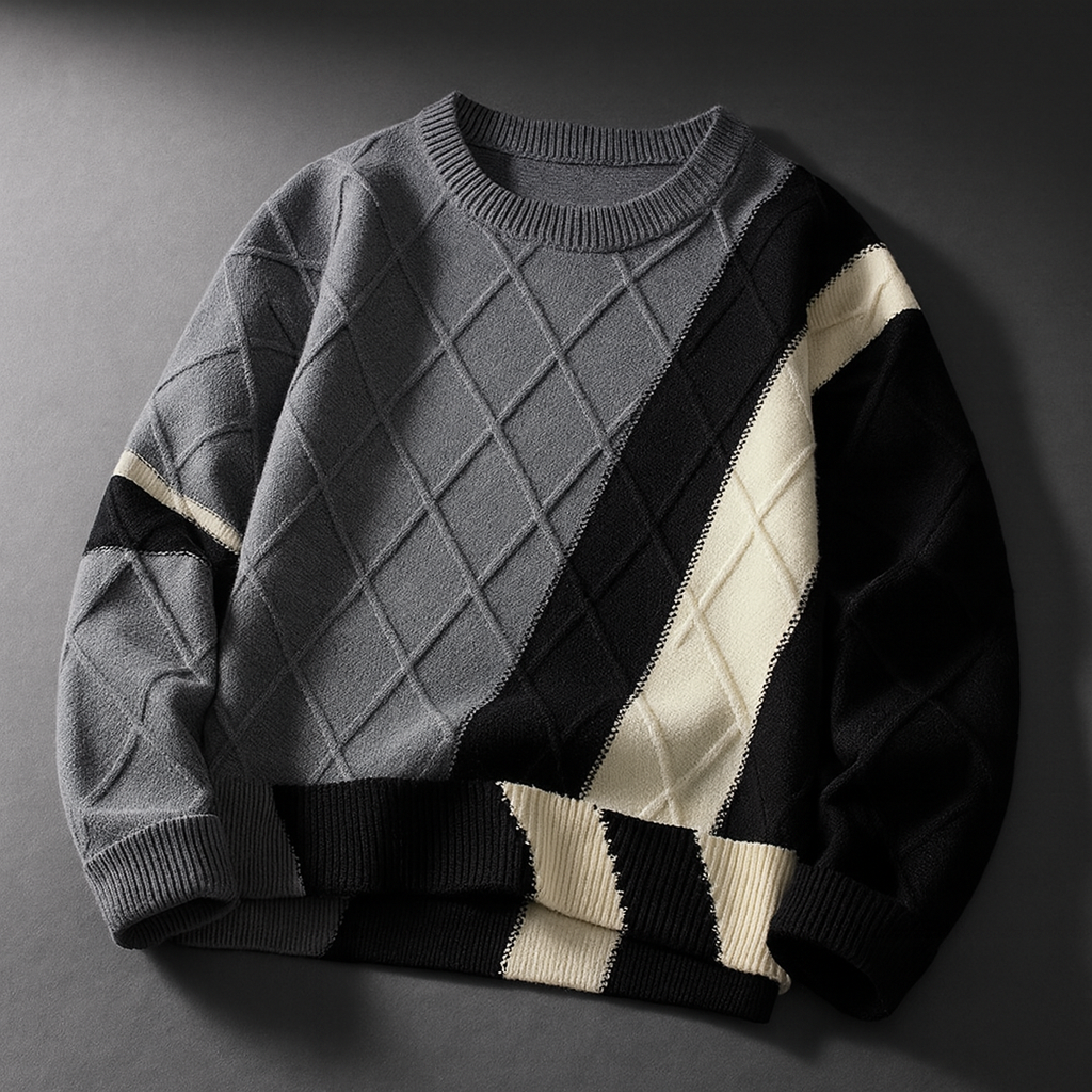 Skyline Grid Pullover