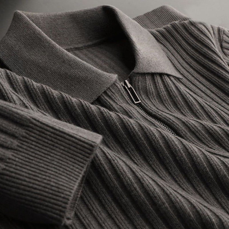 Thomas Strickpullover mit Viertelreißverschluss