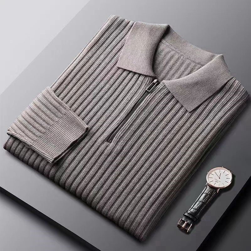 Thomas Strickpullover mit Viertelreißverschluss