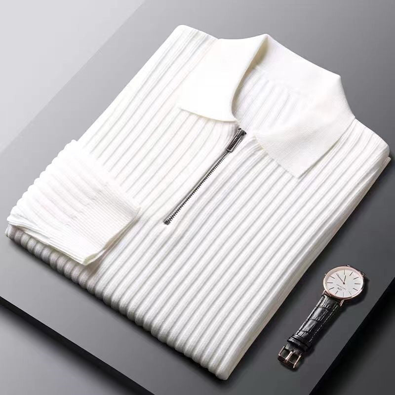 Thomas Strickpullover mit Viertelreißverschluss